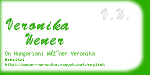 veronika wener business card